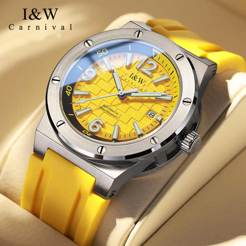 Luxury Watch Rubber Strap - CARNIVAL High-End Series IW Brand Luxury