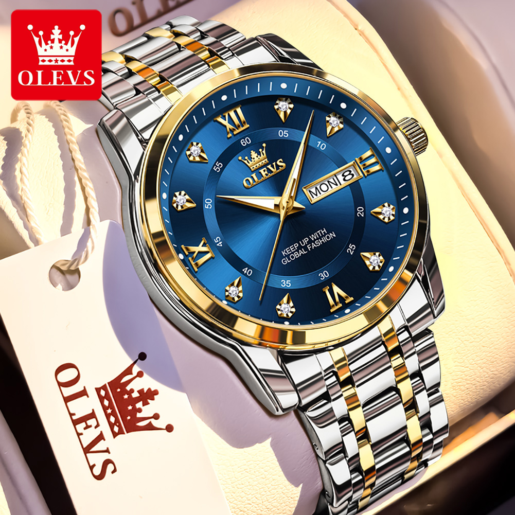 Luxury Watch For Men - OLEVS Brand Fashion men's watches stainless