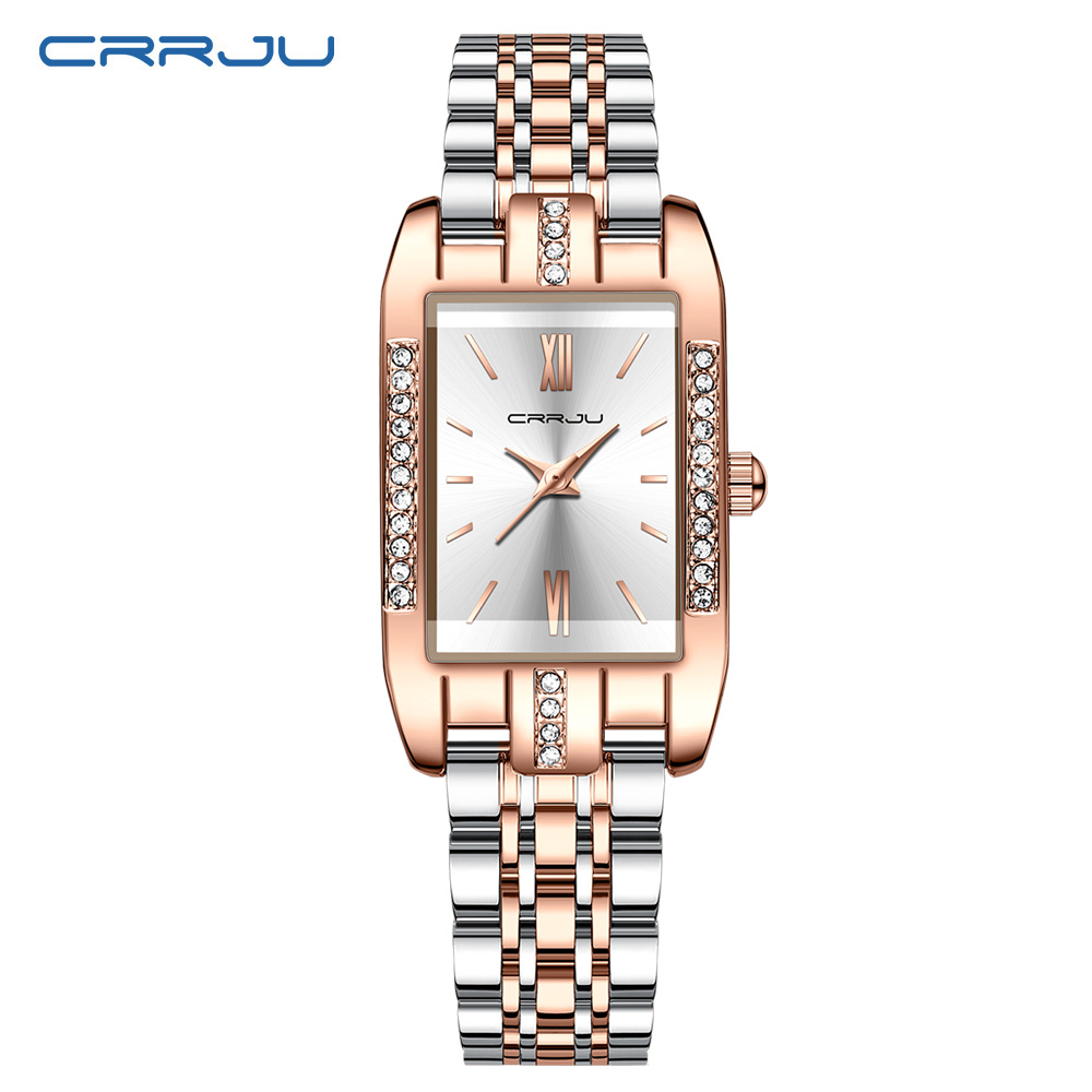 Luxury Watch For Girls - CRRJU Luxury Square Watch for Woman