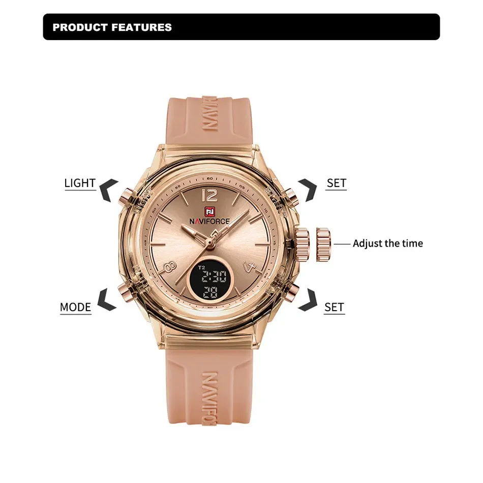 NAVIFORCE NF7109 Quartz Watch  - Luxury Watch For Girls recension och pris