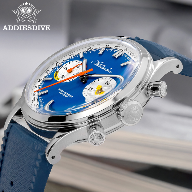 ADDIESDIVE Men Quartz Chronogr - Luxury Watch Rubber Strap recension och pris