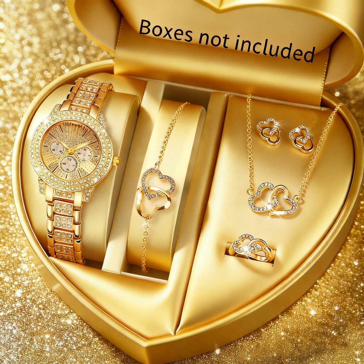 6PCS Luxury Rhinestone Women W - Luxury Watch Storage recension och pris