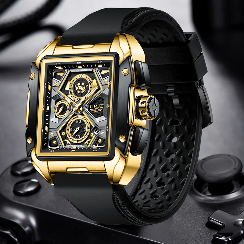 LIGE Luxury Fashion Quartz Man - Luxury Watch Hublot recension och pris