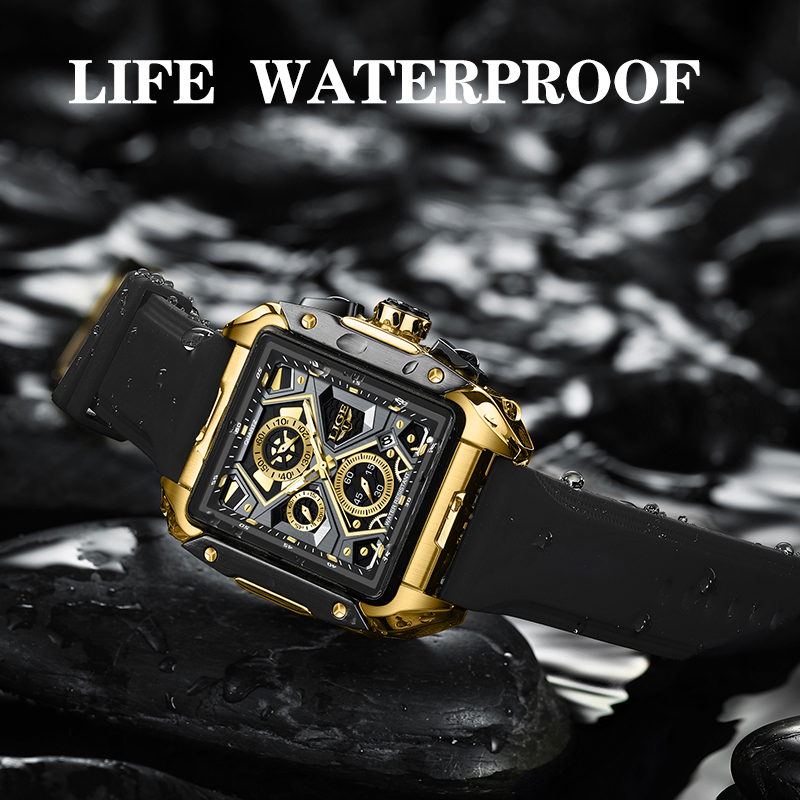 LIGE Luxury Fashion Quartz Man - Luxury Watch Hublot recension och pris