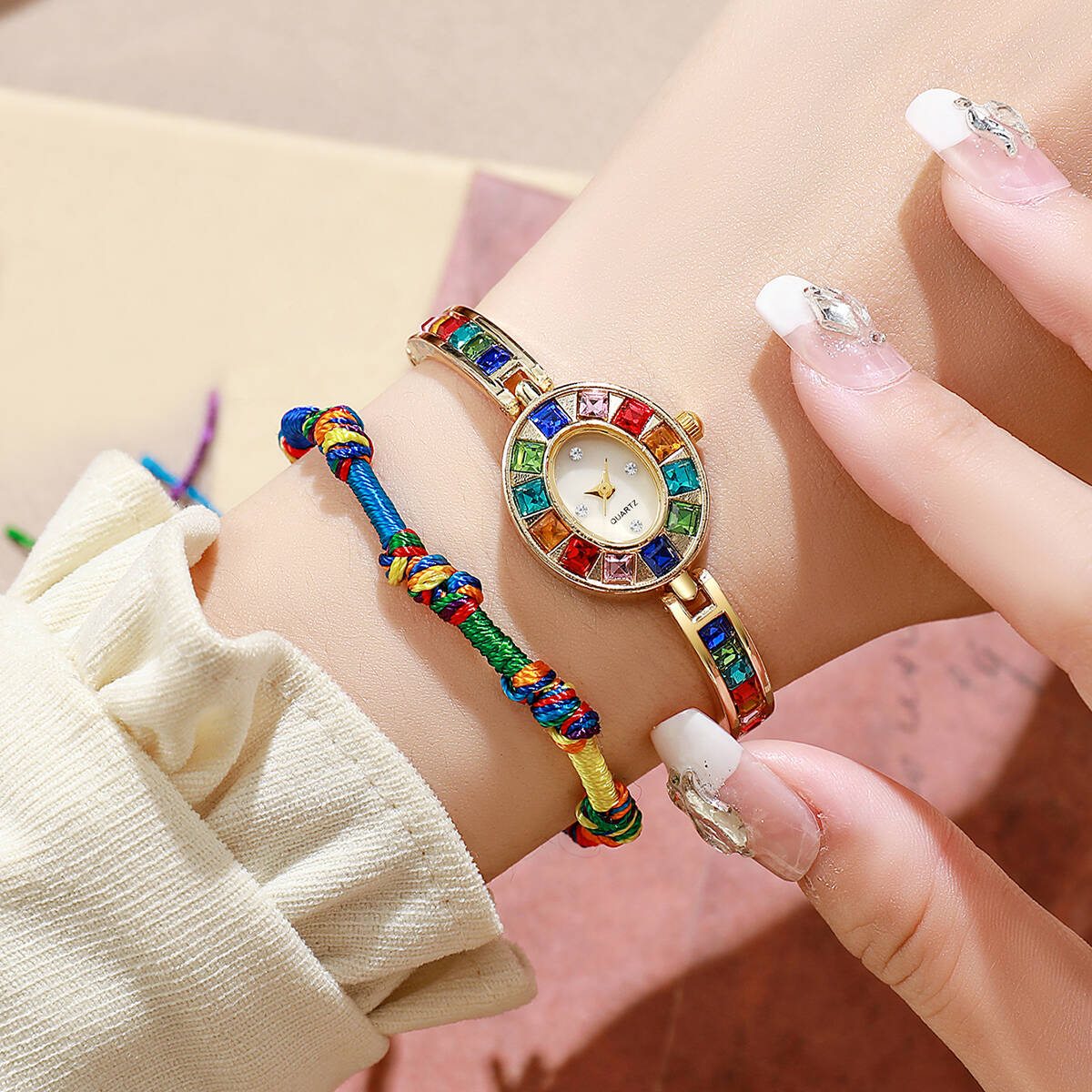 2PCS/Set Luxury Rhinestone Wom - Luxury Women'S Watch recension och pris