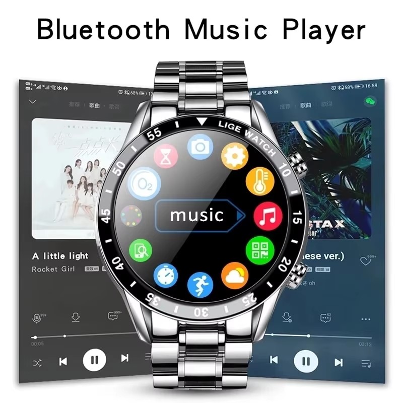 LIGE New Bluetooth Call Smart  - Luxury Watch Korea recension och pris
