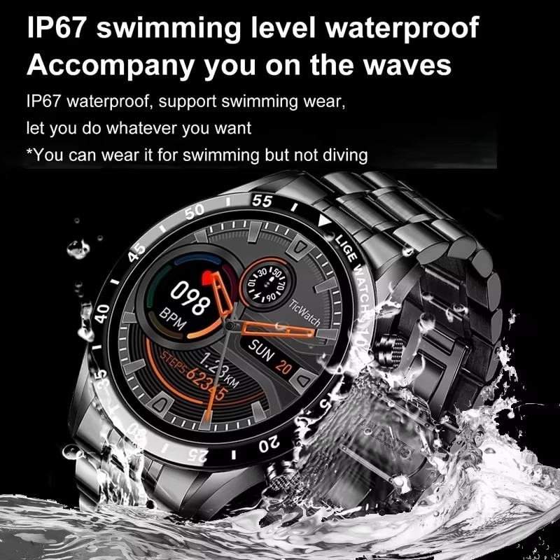 LIGE New Bluetooth Call Smart  - Luxury Watch Korea recension och pris
