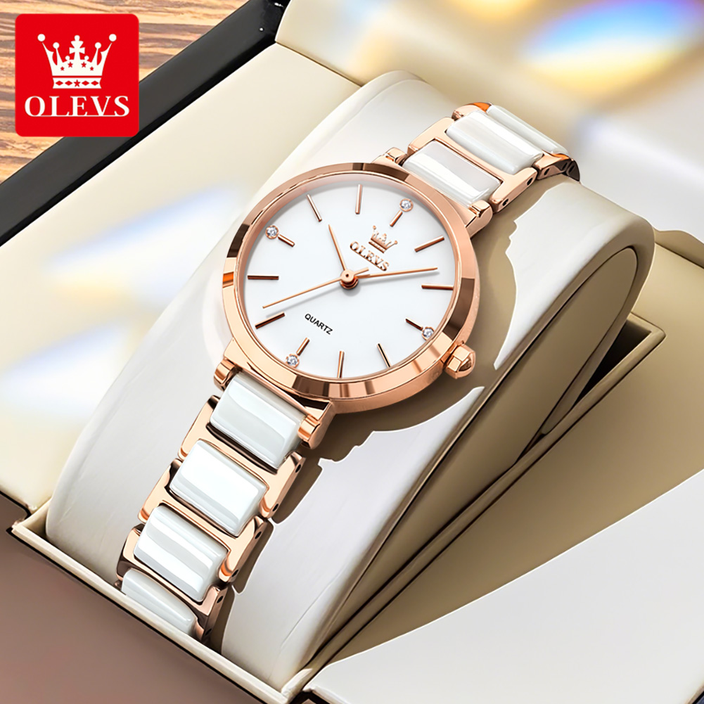 OLEVS Women Watch 5877 Luxury  - Luxury Watch Storage recension och pris