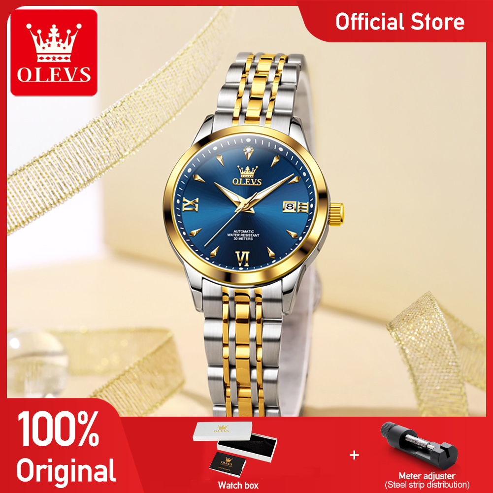 OLEVS 9956 Womens Watch Luxury - Luxury Watch Moon Phase recension och pris
