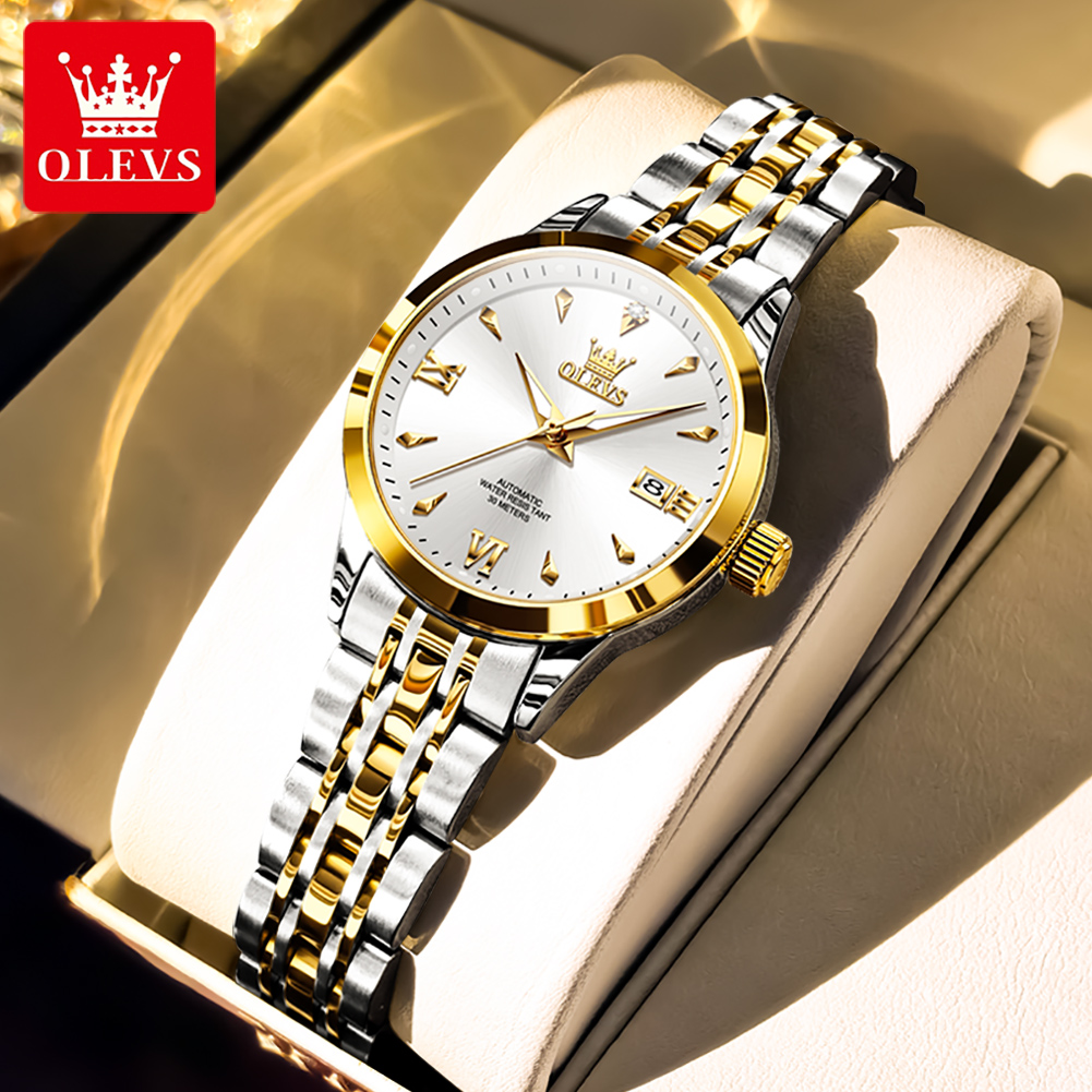OLEVS 9956 Womens Watch Luxury - Luxury Watch Moon Phase recension och pris