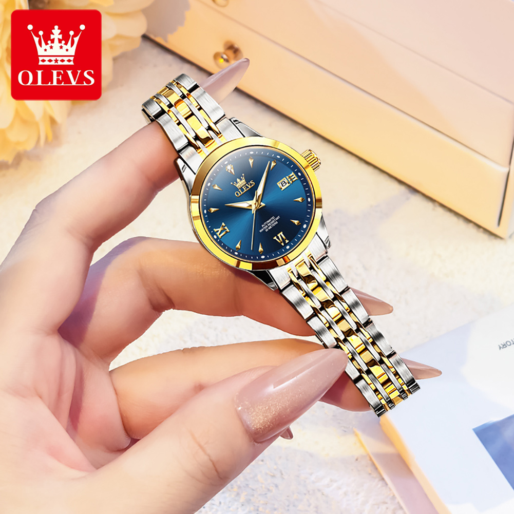 OLEVS 9956 Womens Watch Luxury - Luxury Watch Moon Phase recension och pris