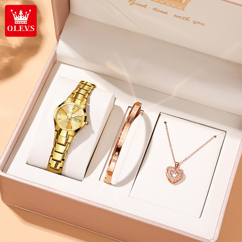 OLEVS Ladies Watch 8697 Luxury - Luxury Watch Display recension och pris
