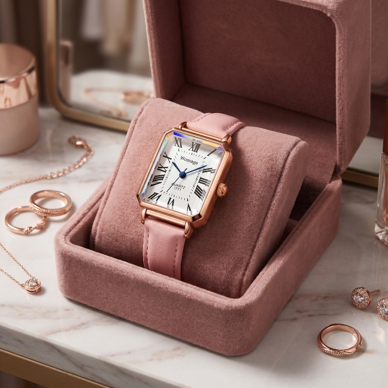 Fashion Rectangle Quartz Watch - Luxury Watch For Girls recension och pris