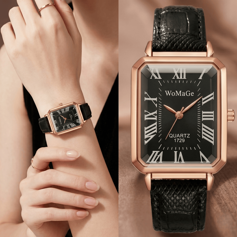 Fashion Rectangle Quartz Watch - Luxury Watch For Girls recension och pris