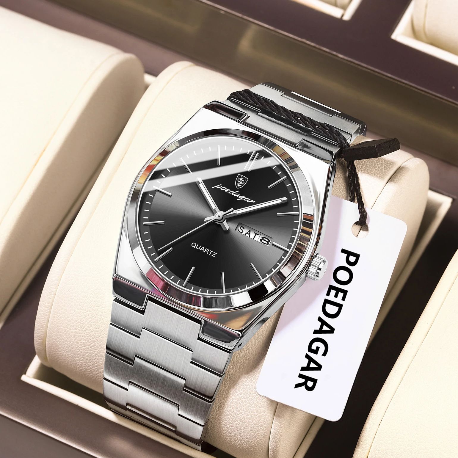 POEDAGAR Luxury Men's Quartz W - Luxury Watch Hublot recension och pris