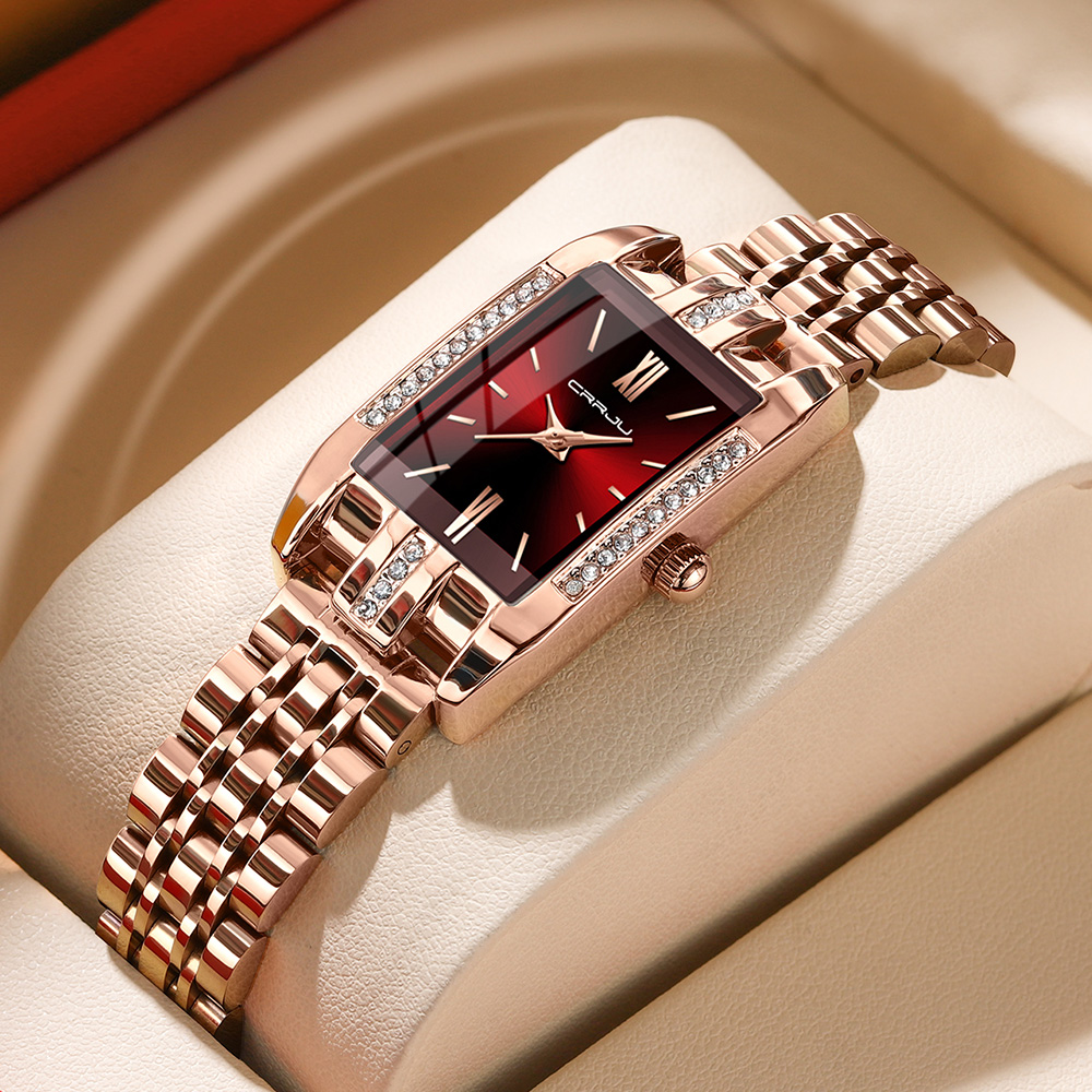 CRRJU Luxury Square Watch for  - Luxury Watch For Girls recension och pris