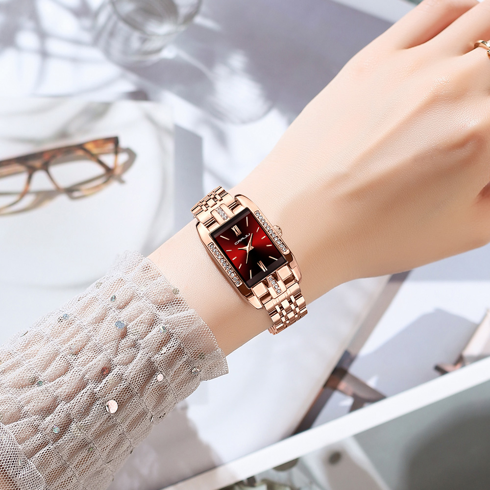 CRRJU Luxury Square Watch for  - Luxury Watch For Girls recension och pris