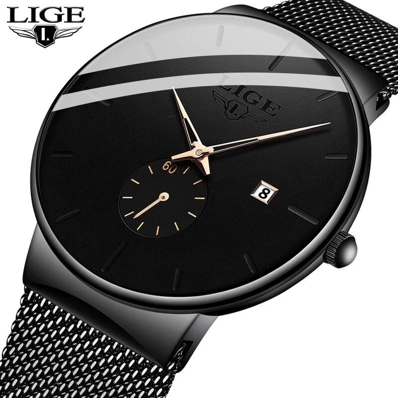 LIGE Fashion Mens Watches Top  - Zen Luxury Watch recension och pris