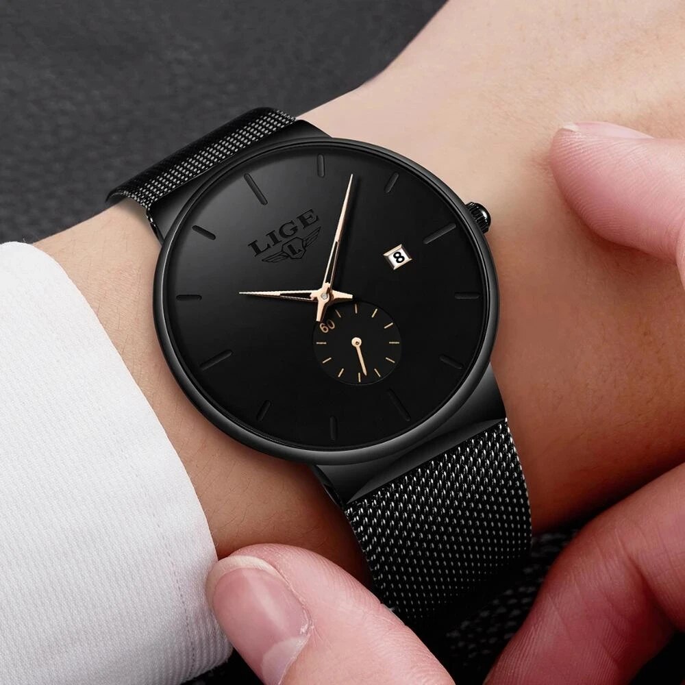 LIGE Fashion Mens Watches Top  - Zen Luxury Watch recension och pris