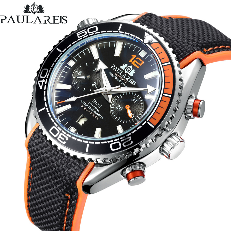 PAULAREIS P Luxury Men Automat - Luxury Watch Rubber Strap recension och pris