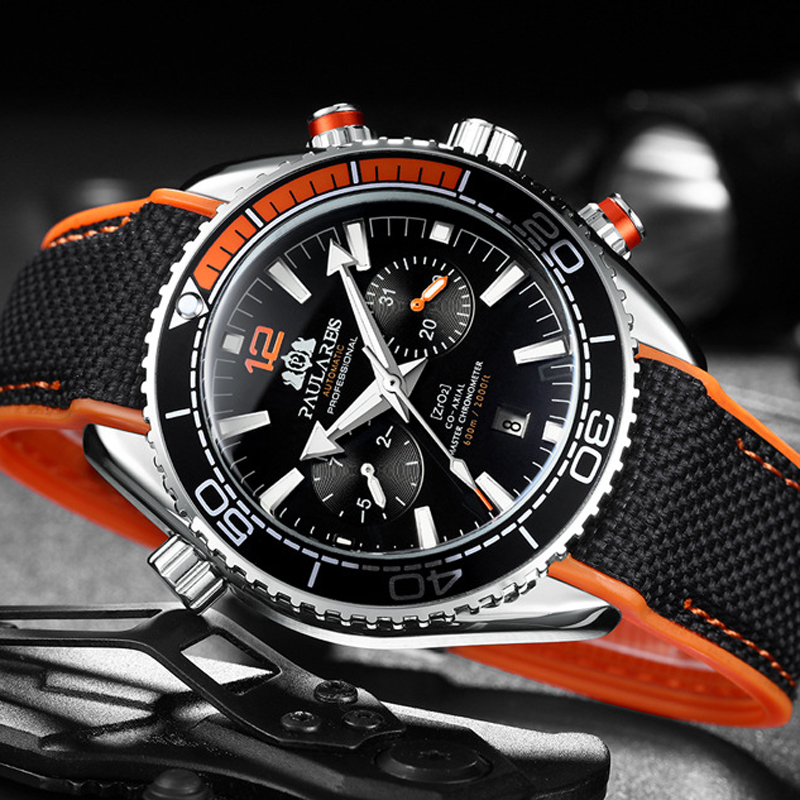 PAULAREIS P Luxury Men Automat - Luxury Watch Rubber Strap recension och pris