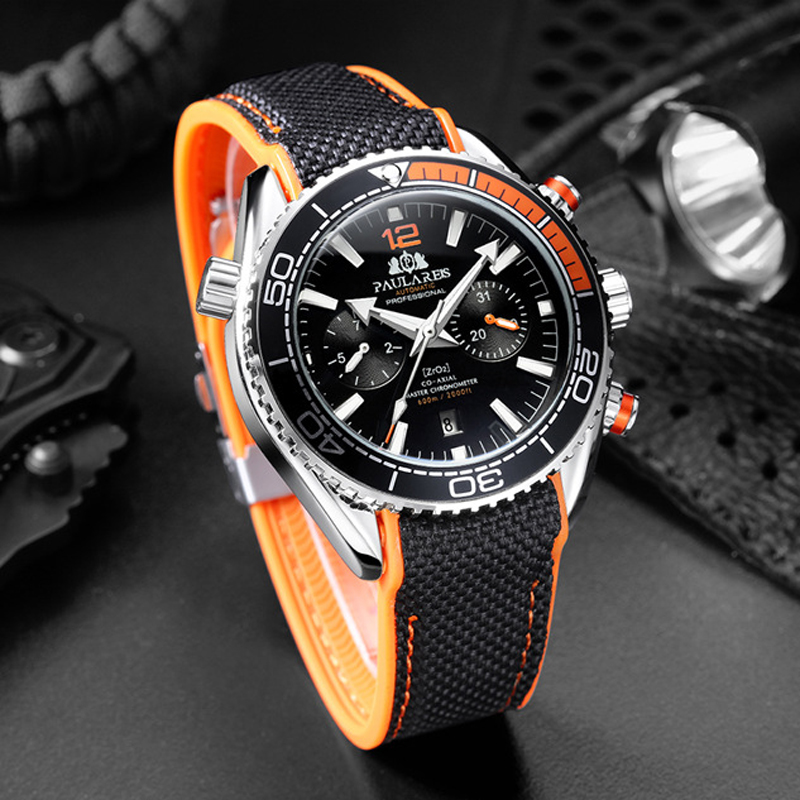 PAULAREIS P Luxury Men Automat - Luxury Watch Rubber Strap recension och pris