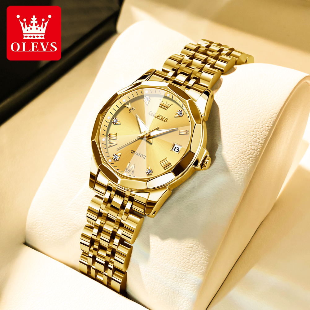 OLEVS Fashion Golden Watch for - Luxury Watch For Girls recension och pris