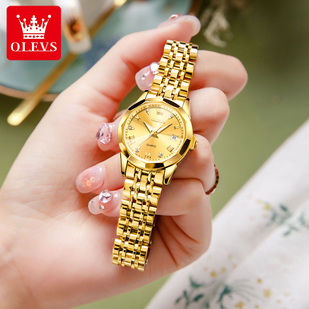 OLEVS Fashion Golden Watch for - Luxury Watch For Girls recension och pris