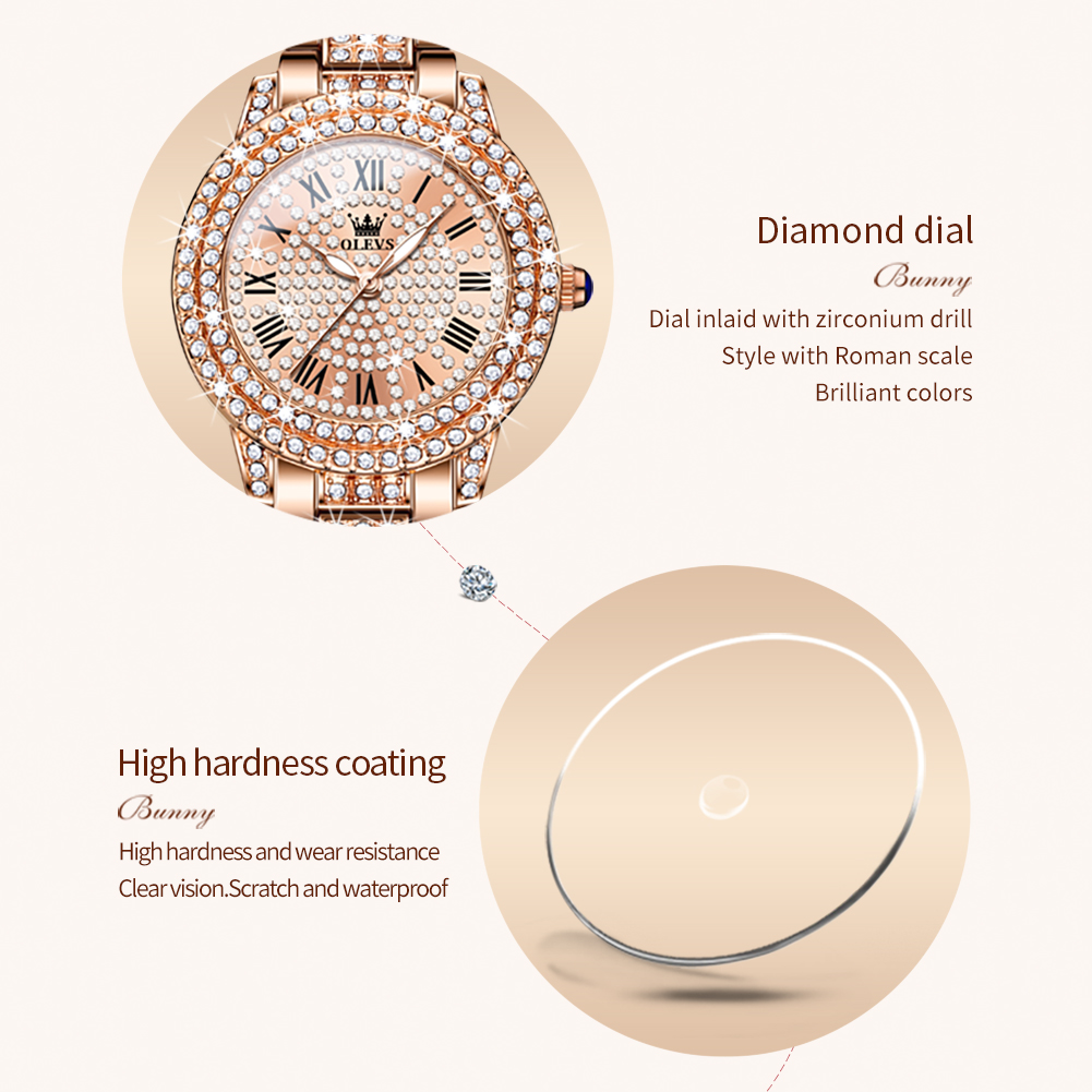 OLEVS 9943 Luxury All Diamond  - Luxury Watch For Girls recension och pris